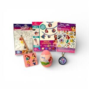 Disney Princess Craft Gift Set Jewelry Kit Paint Set Tattoos Kids Activity